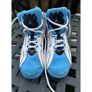 Nike Air Jordan 7 Retro University Blue White Black Kids 3Y GS 343796-140